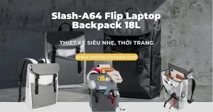 Trên Tay Balo Tomtoc A64 Slash Flip Đựng Laptop/Macbook - Thiết Kế Siêu Nhẹ, Thời Trang