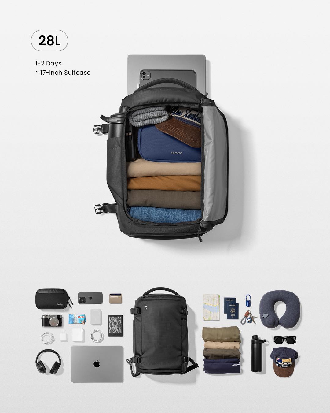 Review Balo Tomtoc Navigator T66 Liteway – Balo Du Lịch 28L & 40L Cao Cấp | https://tomtocvietnam.vn/ Phân Phối Chính Hãng